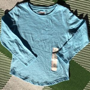 Cat &Jack baby blue long sleeve round hem …